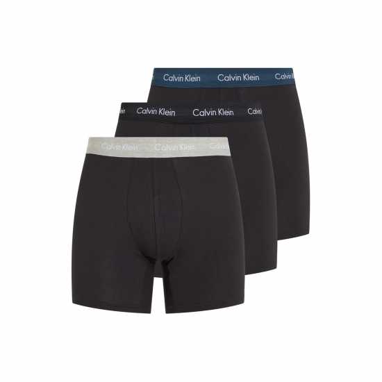 Calvin Klein 3 Pack Boxer Briefs Черно/Черно/ЧерноQRI 