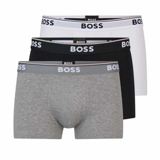 Hugo Boss Boss 3-Pack Power Boxer Shorts Черно/Бяло/Сиво 999 