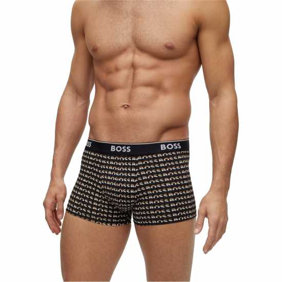 Hugo Boss Boss 3-Pack Power Boxer Shorts Черно/бяло/синьо 