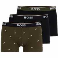 Hugo Boss Boss 3-Pack Power Boxer Shorts AOP / черно / черно 963 