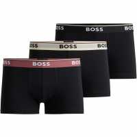 Hugo Boss Boss 3-Pack Power Boxer Shorts Черно/Черно/Черно 978 