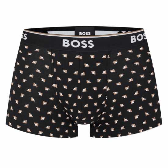 Hugo Boss Boss 3-Pack Power Boxer Shorts AOP/Кафяво/Черно 962 