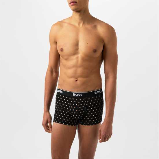 Hugo Boss Boss 3-Pack Power Boxer Shorts AOP/Кафяво/Черно 962 