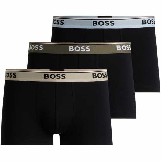 Hugo Boss Boss 3-Pack Power Boxer Shorts Черно/Черно/Черно 975 