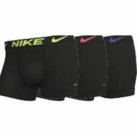 Nike Спортни Гащета 3 Pack Essential Micro Trunks Mens Волт/Розово/СиньоPBR 