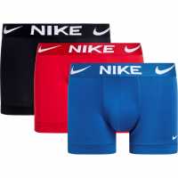 Nike Спортни Гащета 3 Pack Essential Micro Trunks Mens Червен/Син/Черен Мъжко бельо