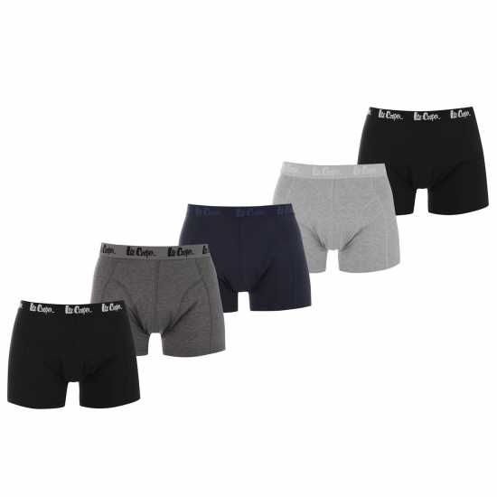 Lee Cooper Cooper Essential Men's Boxer Trunk 5-Pack Ядро Мъжко облекло за едри хора