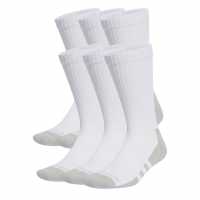 Adidas Aeroready Crew 6 Pack Socks Ld00 Бяло/Сиво Дамски чорапи