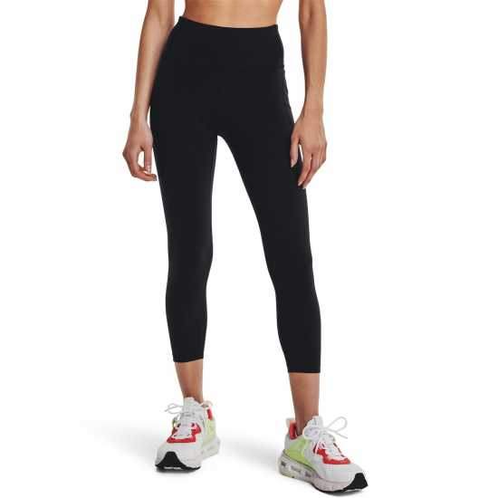 Under Armour Meridian Ankle Leggings Womens Черно/сребро Дамски долни дрехи