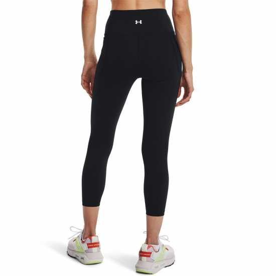 Under Armour Meridian Ankle Leggings Womens Черно/сребро Дамски долни дрехи