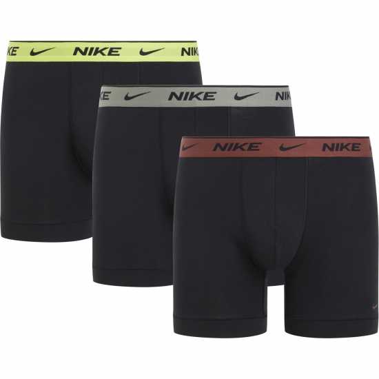 Nike Boxer Brief 3 Pack Mens Черно/Сиво/ЖълтоEWM 