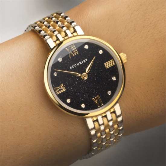 Accurist Two Tone Glitter Watch  Бижутерия