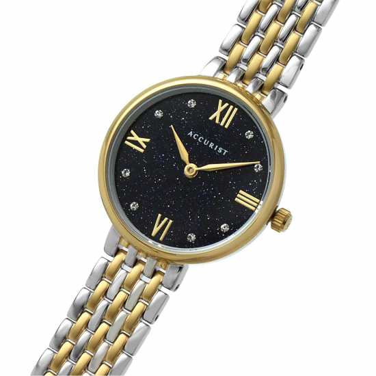 Accurist Two Tone Glitter Watch  Бижутерия