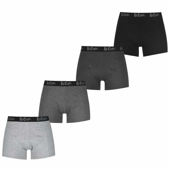 Lee Cooper Cooper 10 Pack Hipster Trunk Mens Multi Grey Мъжко облекло за едри хора