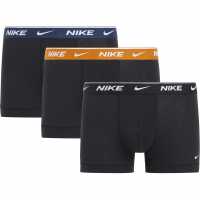 Nike Спортни Гащета 3 Pack Everyday Cotton Trunks Mens Син/Оранжев/Черен ECK 