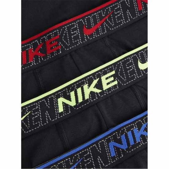 Nike Спортни Гащета 3 Pack Everyday Cotton Trunks Mens Синьо/Волт/ЧервеноJV7 