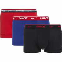 Nike Спортни Гащета 3 Pack Everyday Cotton Trunks Mens Червено/Синьо/Черно 608 