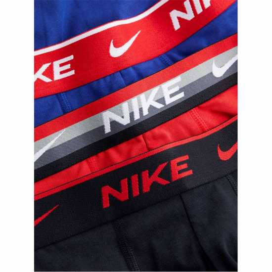 Nike Спортни Гащета 3 Pack Everyday Cotton Trunks Mens Червено/Синьо/Черно 608 