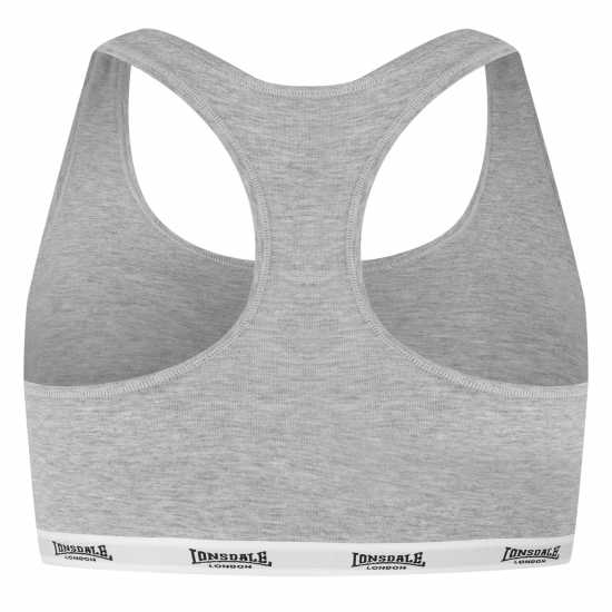 Lonsdale Дамски Спортен Сутиен Sports Bra Ladies Сив марл Спортни сутиени