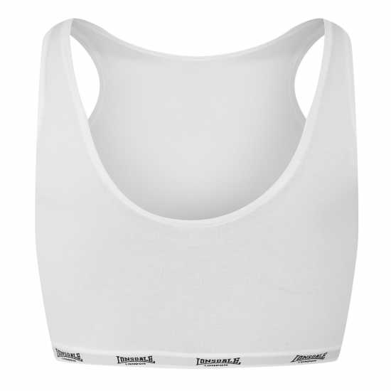 Lonsdale Crop Top Ld00 Бяло Спортни сутиени