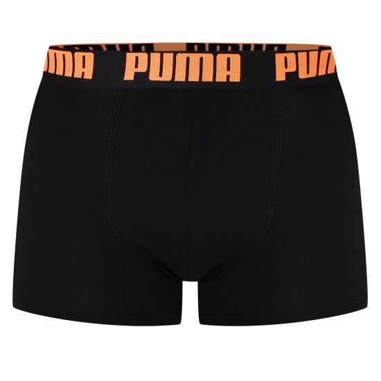 Puma Мъжки Боксерки 2 Pack Boxers Mens Черно/Оранжево 