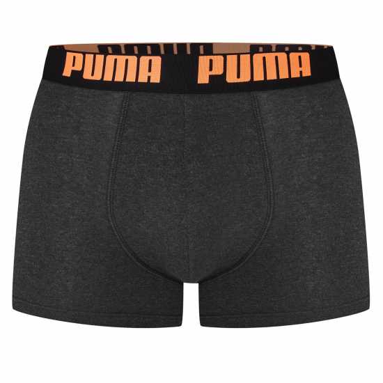 Puma Мъжки Боксерки 2 Pack Boxers Mens Черно/Оранжево 