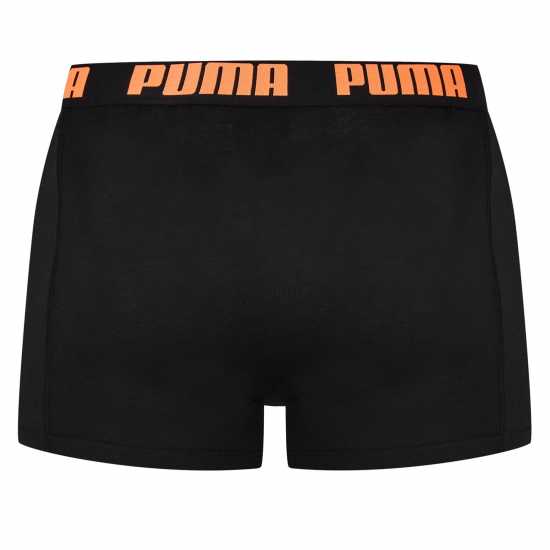 Puma Мъжки Боксерки 2 Pack Boxers Mens Черно/Оранжево 