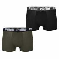 Puma Мъжки Боксерки 2 Pack Boxers Mens Лесна Нощ 