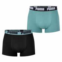 Puma Мъжки Боксерки 2 Pack Boxers Mens Исландско зелено 