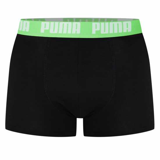 Puma Мъжки Боксерки 2 Pack Boxers Mens Зелен Гекон 