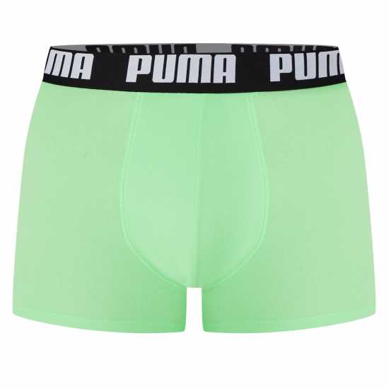 Puma Мъжки Боксерки 2 Pack Boxers Mens Зелен Гекон 