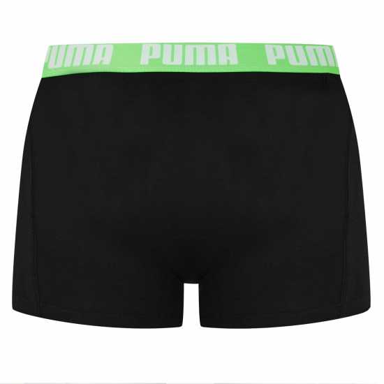 Puma Мъжки Боксерки 2 Pack Boxers Mens Зелен Гекон 