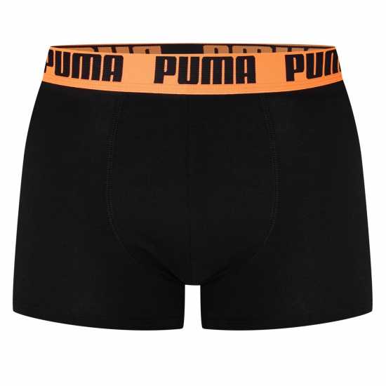 Puma Мъжки Боксерки 2 Pack Boxers Mens Сиво/оранжево 