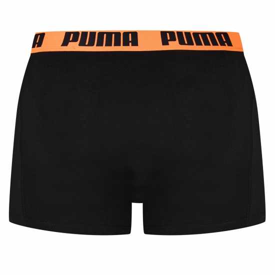 Puma Мъжки Боксерки 2 Pack Boxers Mens Сиво/оранжево 