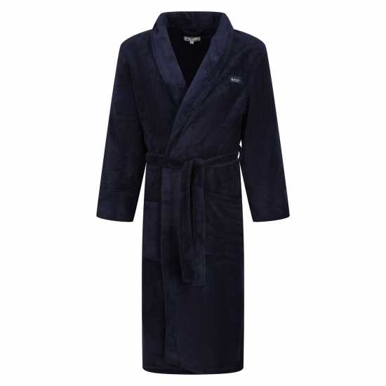 Ben Sherman Randol Fleece Robe Морска синьо 