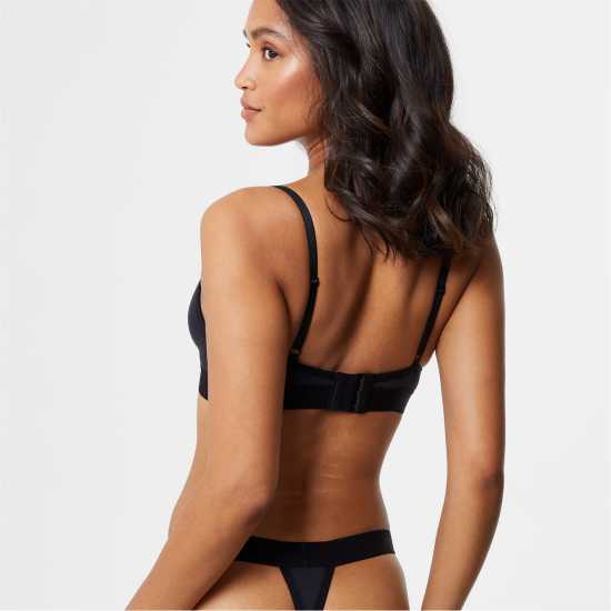 Jack Wills Soft Triangle Bralette Черно Дамско бельо