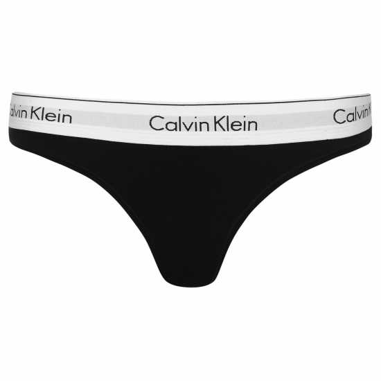 Calvin Klein Thong ЧЕРЕН Дамско бельо