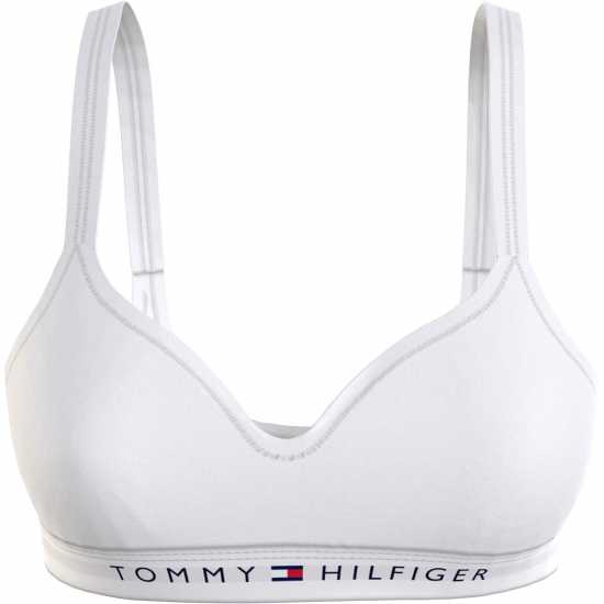 Tommy Hilfiger Original V Neck Bralette Бяло 