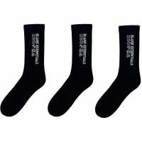 3 Чифта Чорапи Blank Essentials Essentials 3 Pack Socks Черно 