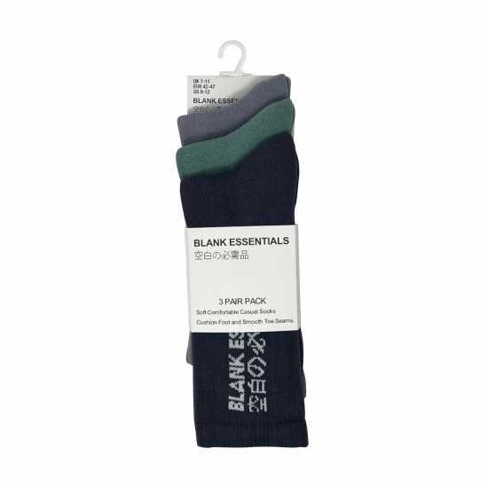 3 Чифта Чорапи Blank Essentials Essentials 3 Pack Socks Смесено 