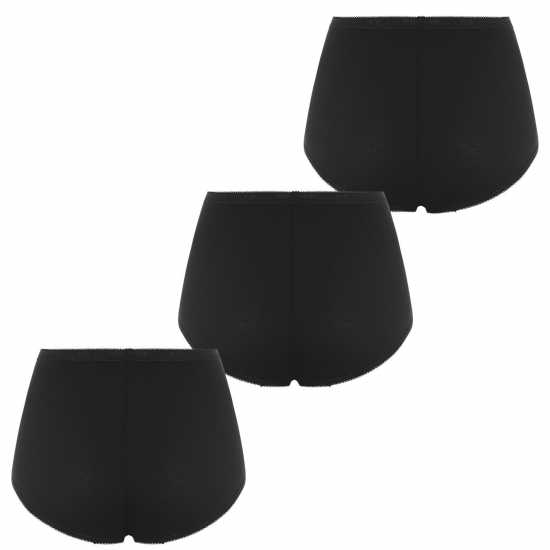 Sloggi 3 Pack Maxi Briefs Черен 0004 Sloggi