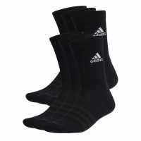 Adidas 6 Чифта Чорапи Crew Socks 6 Pack Childrens Черно/Бяло Детски чорапи