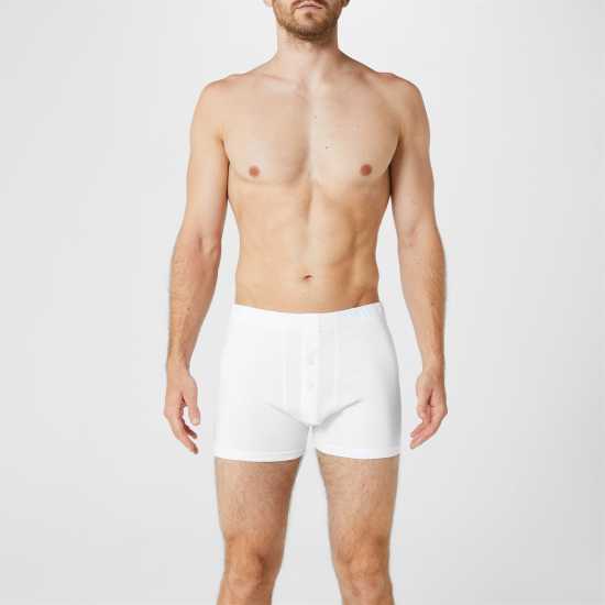 Donnay Мъжки Боксерки 5 Pack Boxers Mens White Мъжко облекло за едри хора