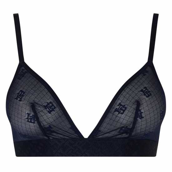 Tommy Hilfiger Sheer Monogram Bralette  