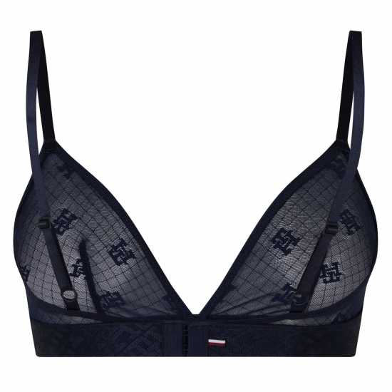 Tommy Hilfiger Sheer Monogram Bralette  