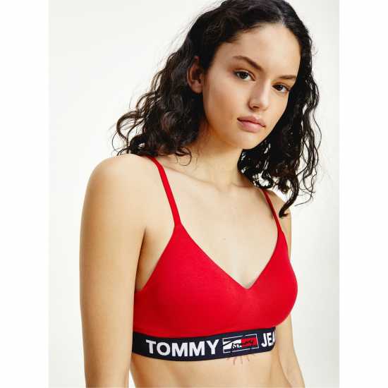 Tommy Hilfiger Jeans Bralette Основен червен 