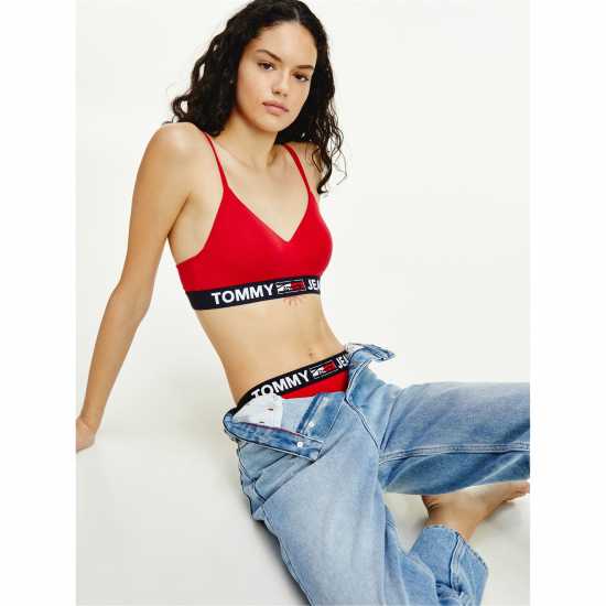 Tommy Hilfiger Jeans Bralette Основен червен 