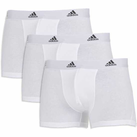 Adidas 3-Pack Active Flex Cotton Trunk Бяло Мъжко бельо