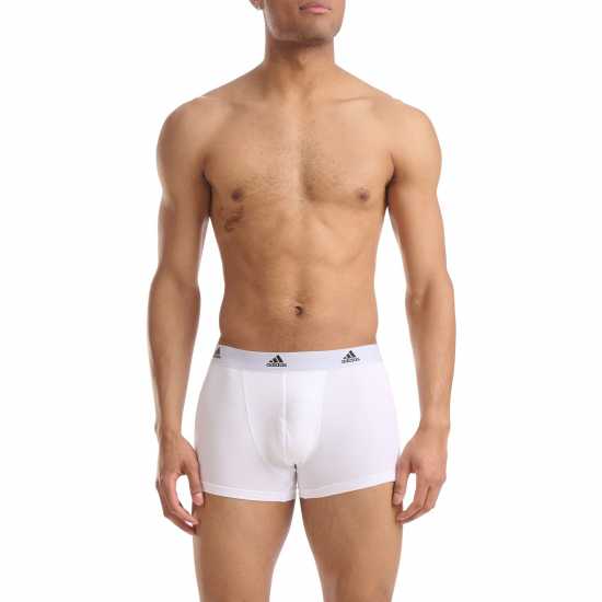 Adidas 3-Pack Active Flex Cotton Trunk Бяло Мъжко бельо