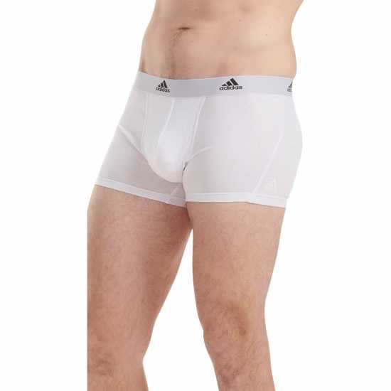 Adidas 3-Pack Active Flex Cotton Trunk Бяло Мъжко бельо